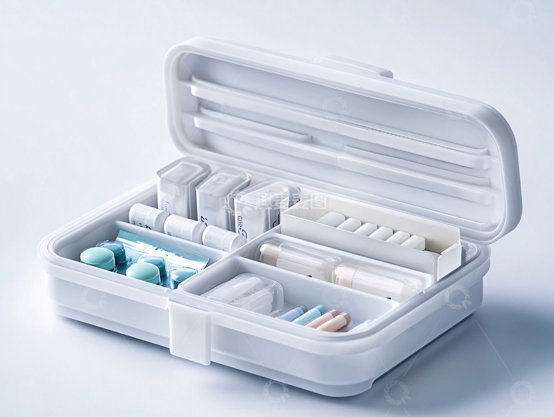 高清大图下载【趣麦麦图】药品分装管理盒