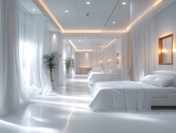 隔离病房白幕帘设计