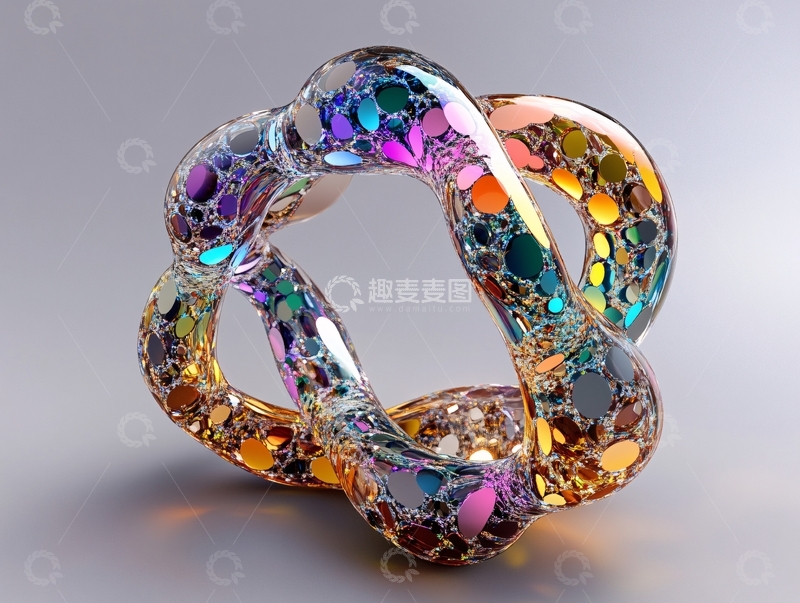 立体玻璃无限符号1