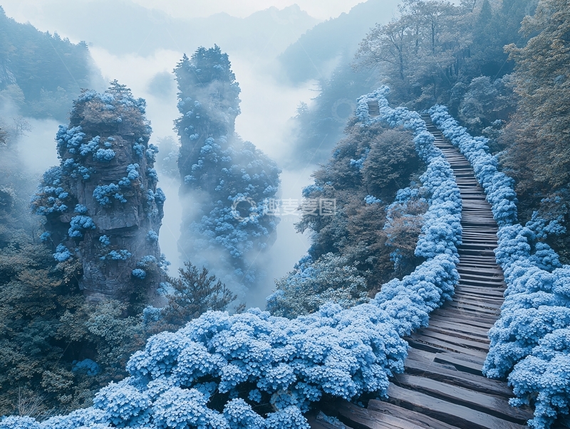 高清大图下载【趣麦麦图】仙境之梯