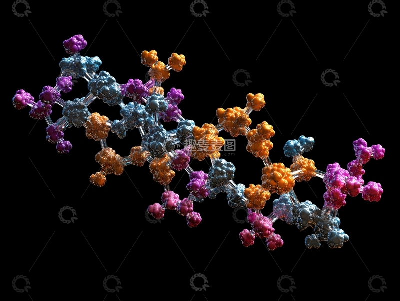高清大图下载【趣麦麦图】抽象蛋白图形2