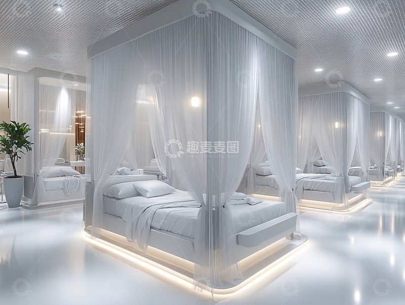 高清大图下载【趣麦麦图】隔离病房医疗环境