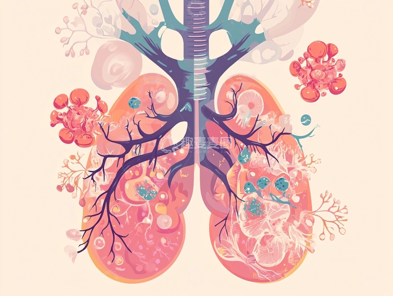 高清大图下载【趣麦麦图】卡通肺部图片