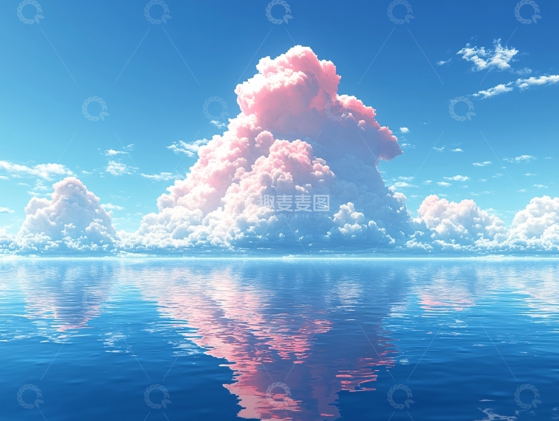 高清大图下载【趣麦麦图】云海悬浮小岛17