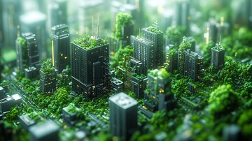 智慧城市地球建筑2