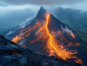 火山绳系岩浆
