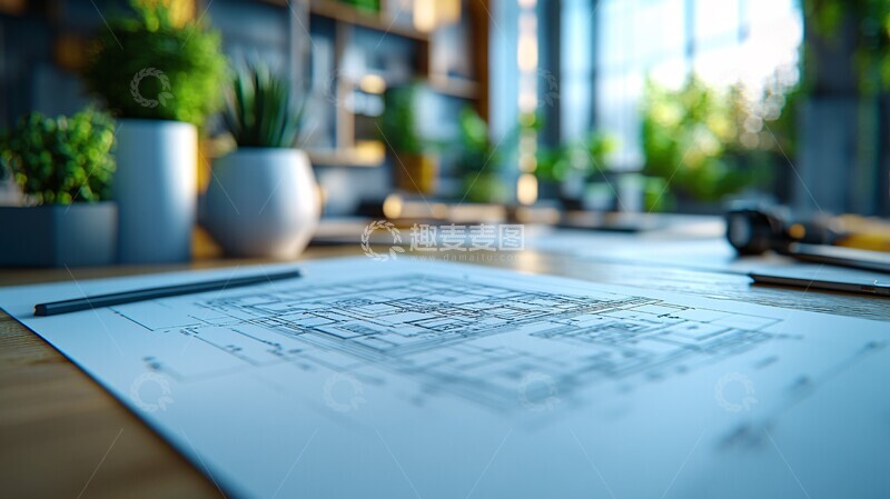 高清大图下载【趣麦麦图】-蓝图风格渲染2