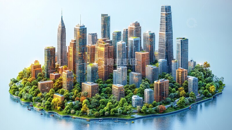 高清大图下载【趣麦麦图】智能城市背景图2