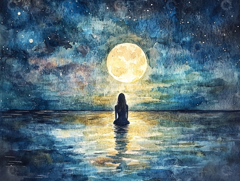 高清大图下载【趣麦麦图】星辰大海女孩背影5