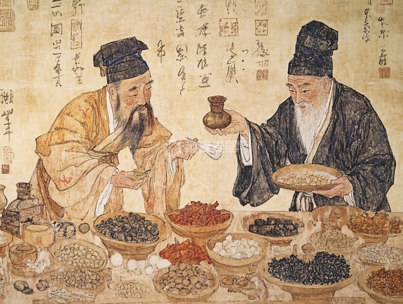 高清大图下载【趣麦麦图】传统制药图