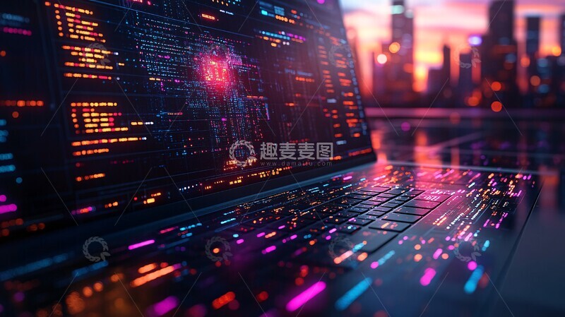 高清大图下载【趣麦麦图】数字孪生商业模型