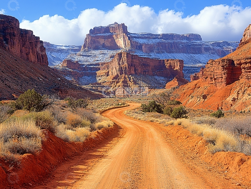 高清大图下载【趣麦麦图】峡谷弯道