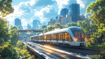 高铁站周边景观1