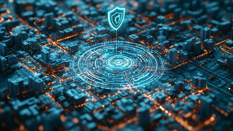 高清大图下载【趣麦麦图】城市网络保护系统2