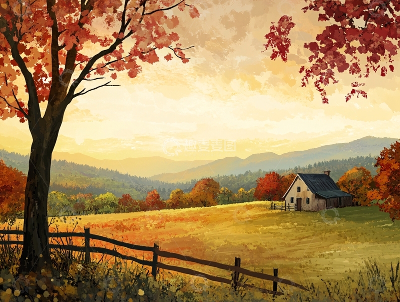 高清大图下载【趣麦麦图】唯美秋天场景53
