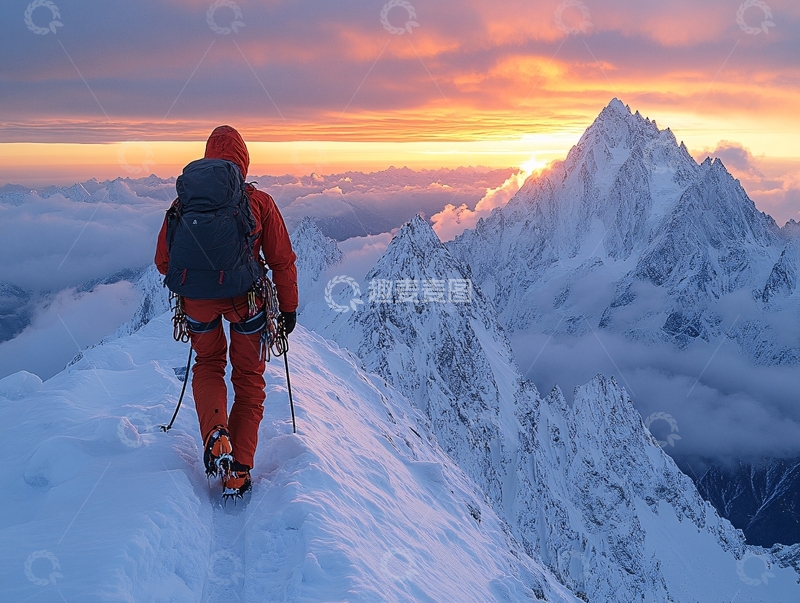 高清大图下载【趣麦麦图】即将登顶那一刻