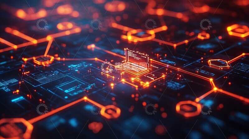 高清大图下载【趣麦麦图】数据交换连接网络1