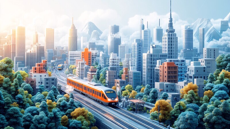 高清大图下载【趣麦麦图】城市车站景观3