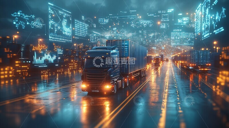 高清大图下载【趣麦麦图】物流科技展示