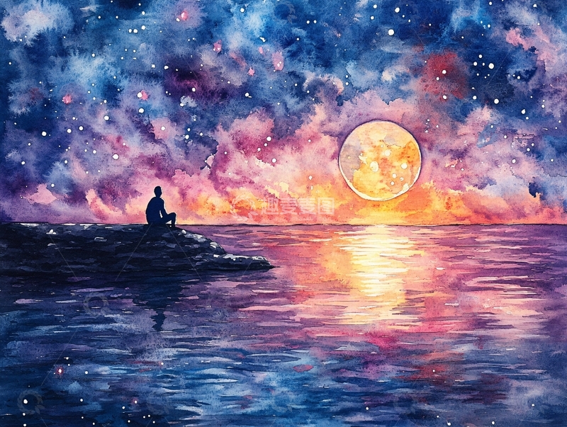 高清大图下载【趣麦麦图】星月河幻想插画26