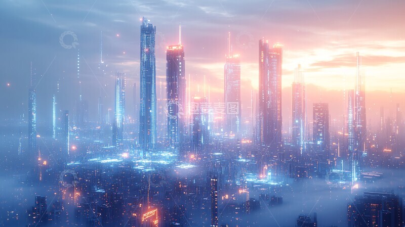 高清大图下载【趣麦麦图】人工智能城市规划2