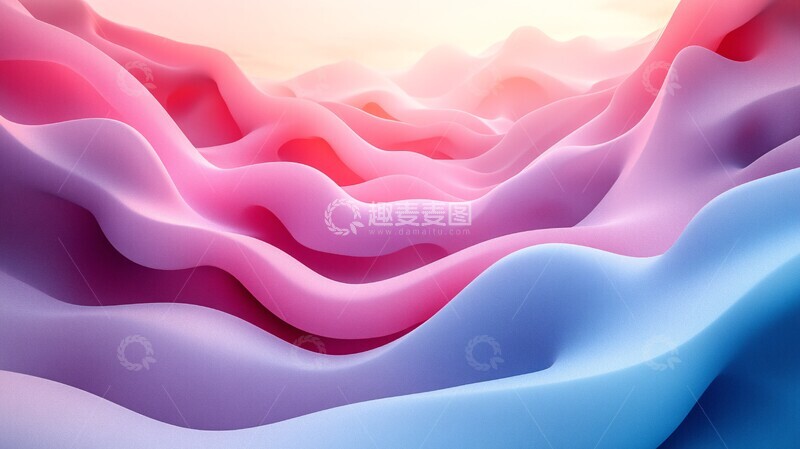 高清大图下载【趣麦麦图】粉色线条矢量图