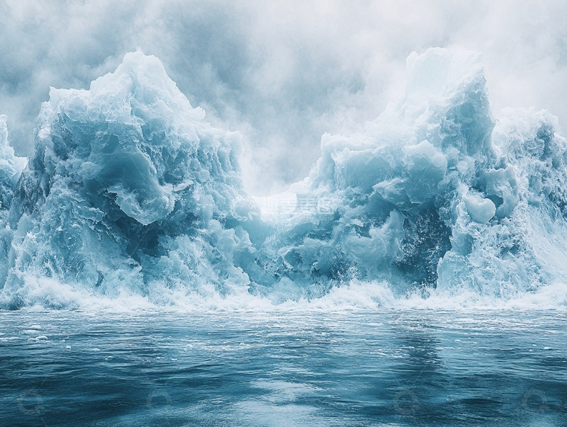高清大图下载【趣麦麦图】幽蓝色冰川