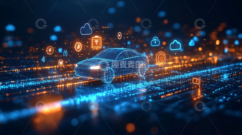高清大图下载【趣麦麦图】车辆通信网络2