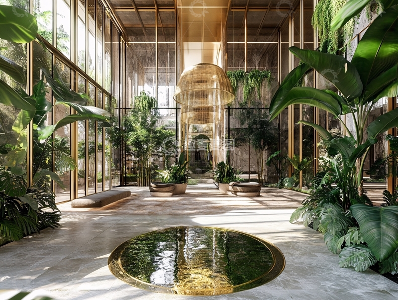 高清大图下载【趣麦麦图】室内热带植物园2