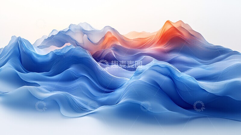 高清大图下载【趣麦麦图】科技软件波浪图1
