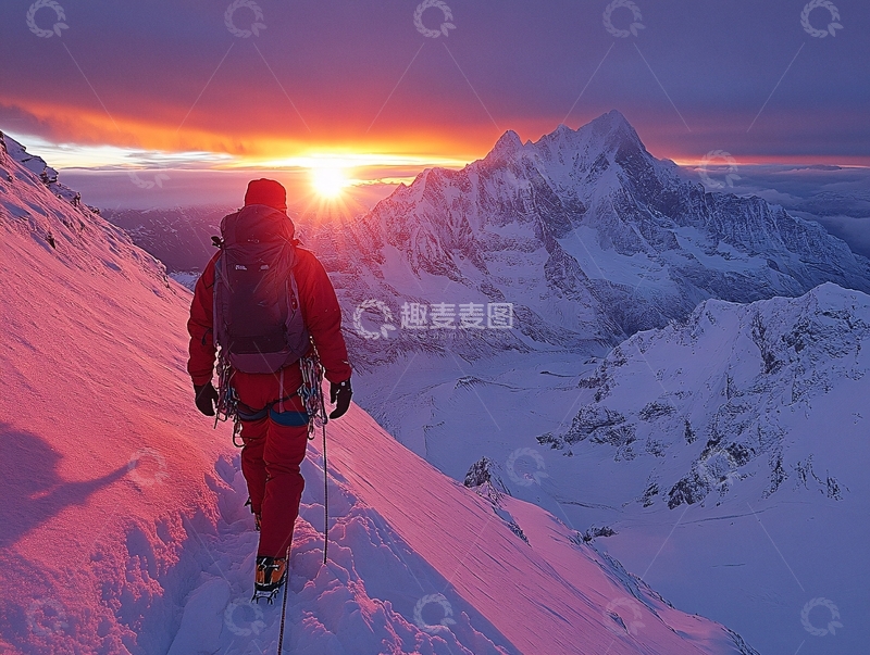 高清大图下载【趣麦麦图】登峰造极背景23