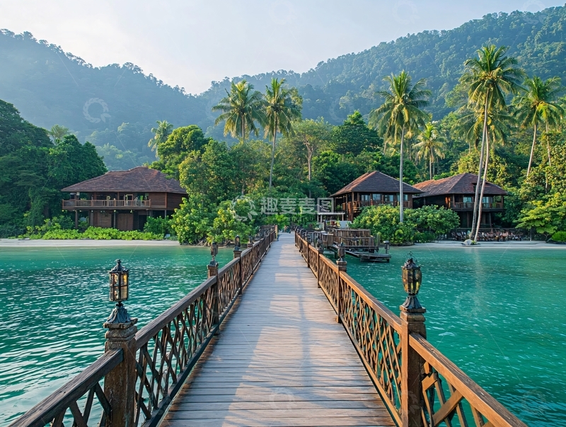 高清大图下载【趣麦麦图】马布岛奢华水屋1