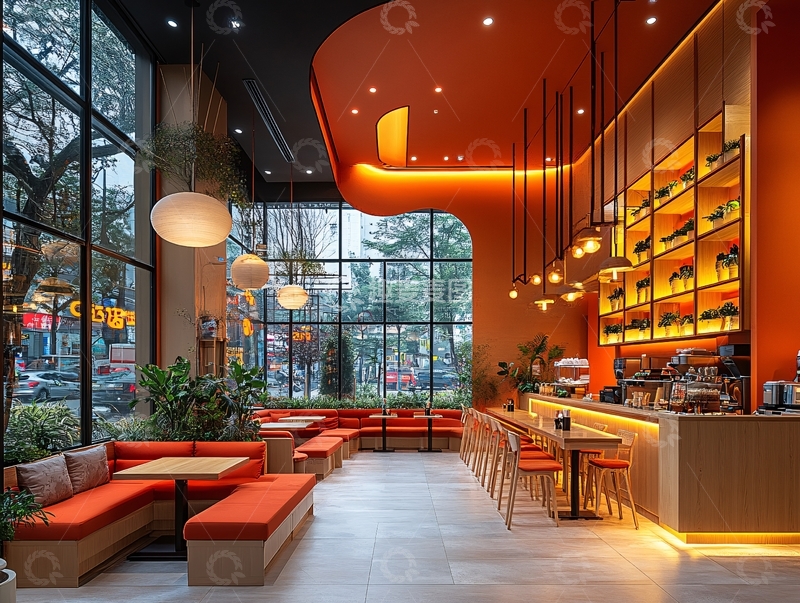 高清大图下载【趣麦麦图】餐饮咖啡网红休息区