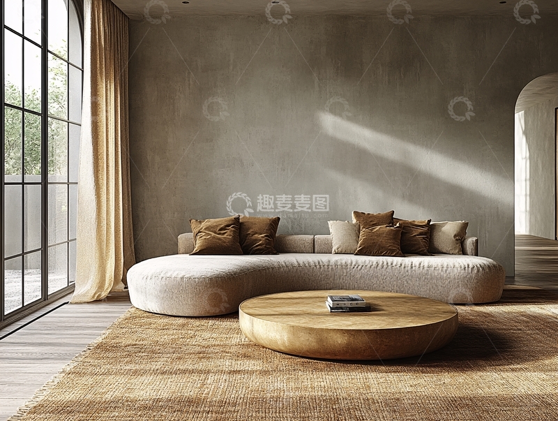 高清大图下载【趣麦麦图】黄色室内设计