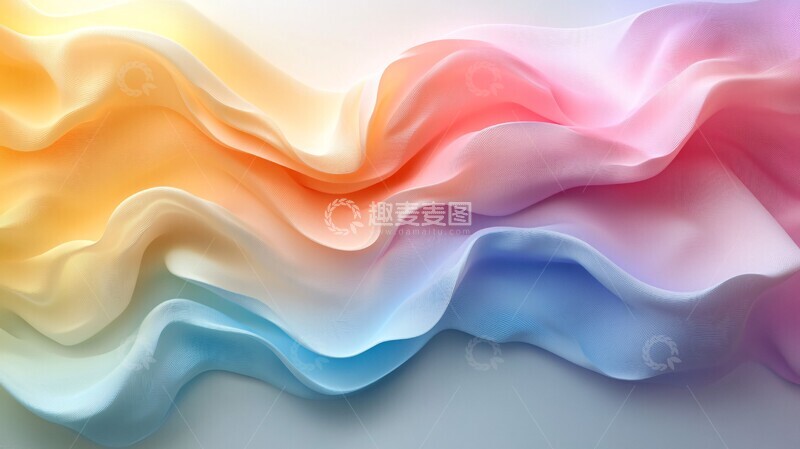 高清大图下载【趣麦麦图】柔和渐变几何图1