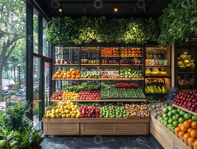 高清大图下载【趣麦麦图】水果店装修设计