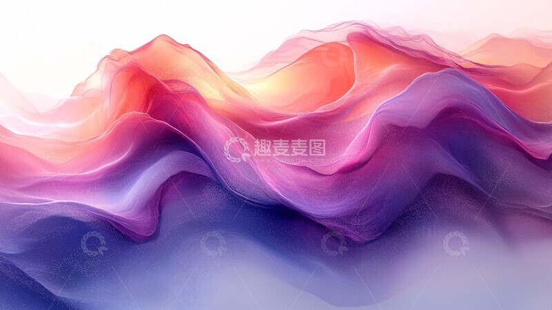 高清大图下载【趣麦麦图】粉色紫蓝渐变1