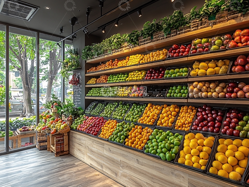 高清大图下载【趣麦麦图】-水果店室内设计