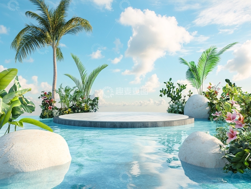 高清大图下载【趣麦麦图】超现实泳池7