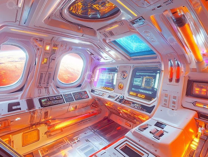 高清大图下载【趣麦麦图】宇宙飞船驾驶舱11