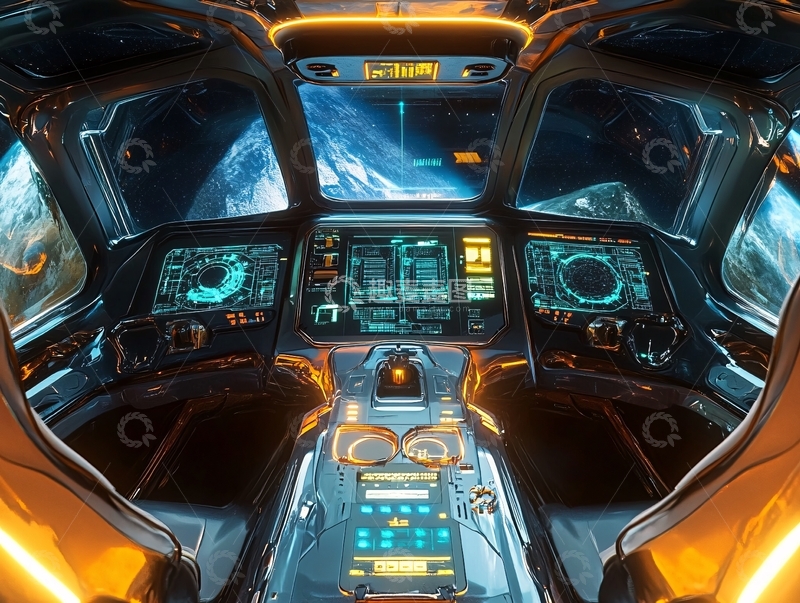 高清大图下载【趣麦麦图】宇宙飞船驾驶舱10