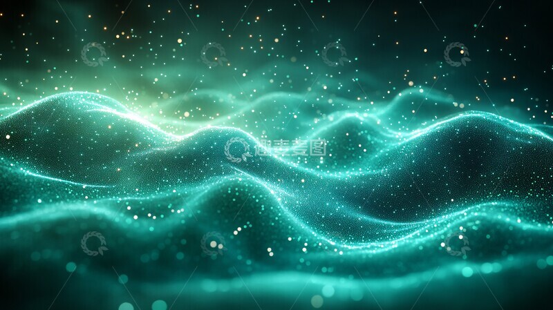 高清大图下载【趣麦麦图】流光粒子连接图