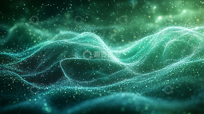 高清大图下载【趣麦麦图】流光粒子连接图3