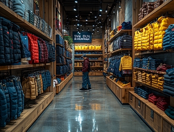 秋冬季节运动服装店