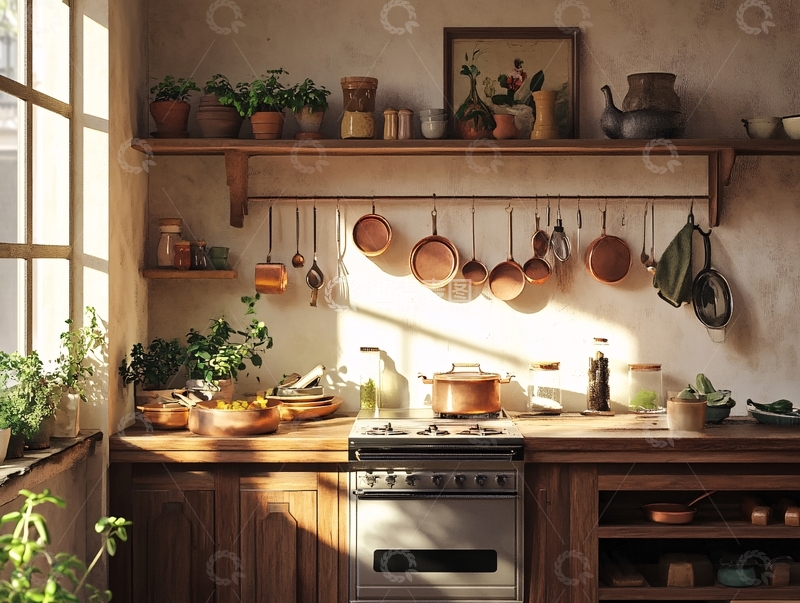 高清大图下载【趣麦麦图】厨房场景图1