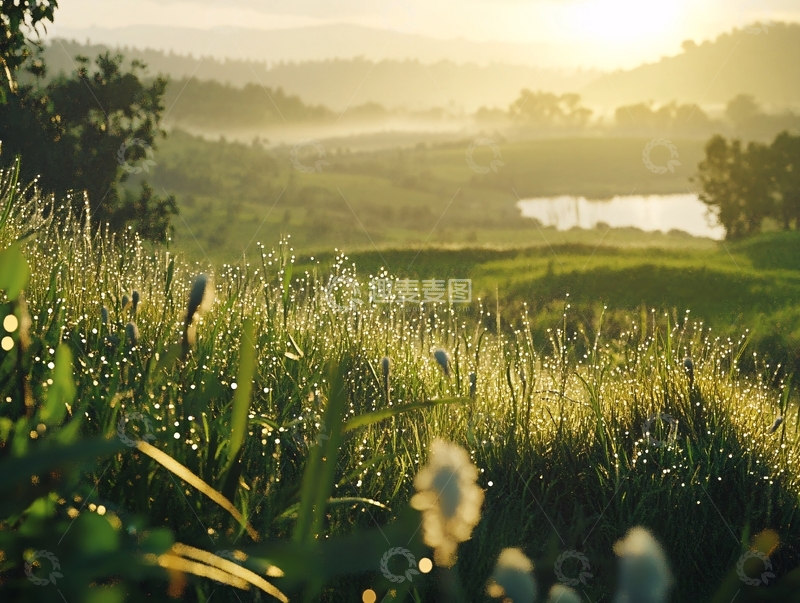 高清大图下载【趣麦麦图】晨光朝露
