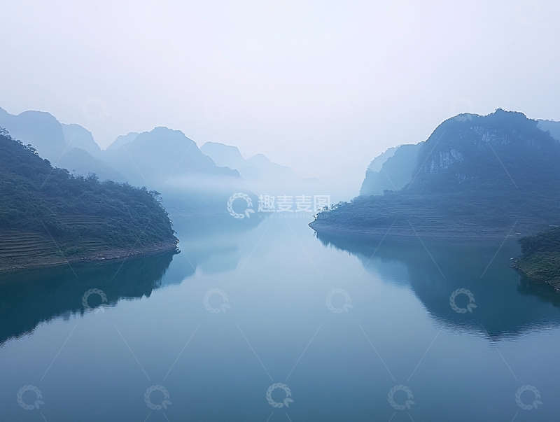 高清大图下载【趣麦麦图】巴马湖库风光1