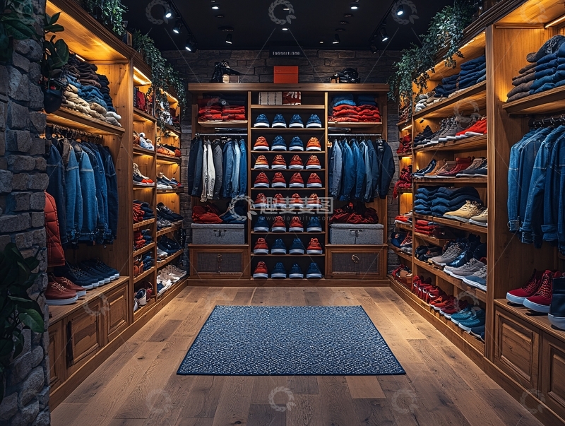 高清大图下载【趣麦麦图】高档运动服装店