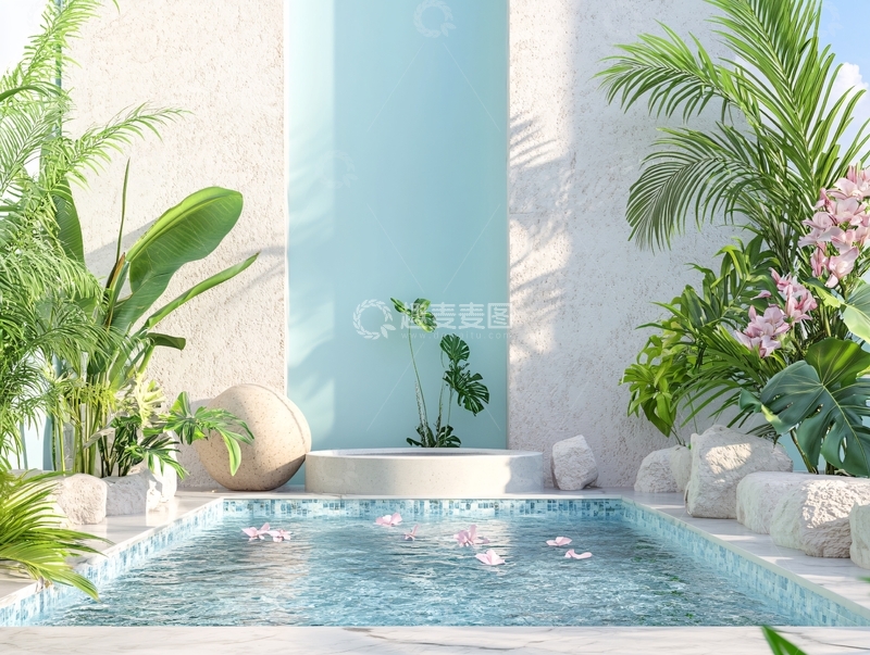 高清大图下载【趣麦麦图】超现实泳池9