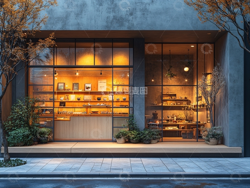 高清大图下载【趣麦麦图】日式茶叶店